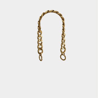R&BB時尚復古金屬粗鏈帶／腋下包鏈條 可安裝各式包款-古銅金色