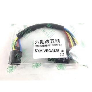 SYM 三陽 VEGA125 控制大燈開關線組 白天騎乘大燈不開 安全認證線材繼電器加密 採鑽公司貨