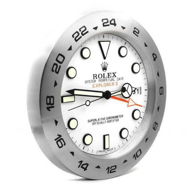 勞力士 Rolex Explorer II 白色錶盤掛鐘最佳品質 1:1 最佳