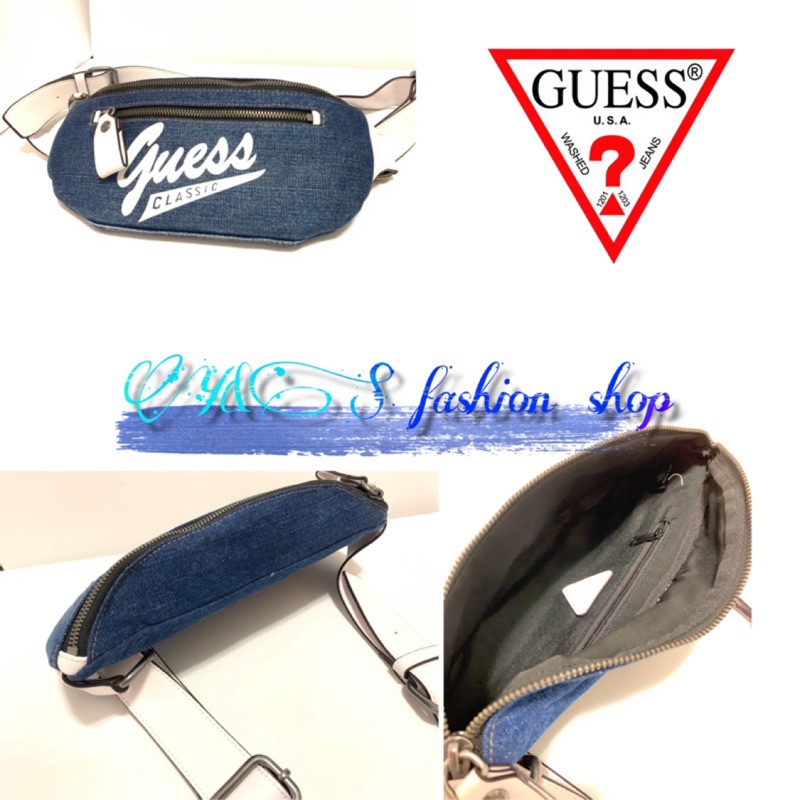 (Y&amp;S fashion)💯現貨在台🇺🇸guess經典logo腰包 年終慶 現貨 限量優惠