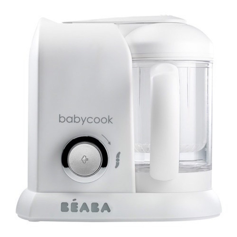 奇哥購入：法國 BEABA 嬰幼兒副食品調理器/調理機 -漂亮白配銀色唷 二手九成新