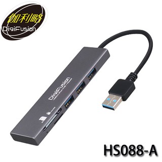 【3CTOWN】含稅附發票 伽利略 HS088-A USB3.0 3埠 HUB + 讀卡機