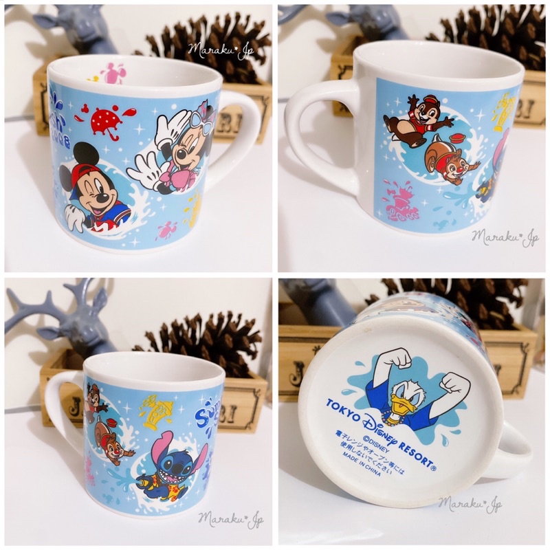 魔樂町JP日貨🎪日本迪士尼 2008園區限定 25週年 絕版 米奇 唐老鴨 米妮 史迪奇 奇奇蒂蒂 馬克杯 杯子 咖啡杯