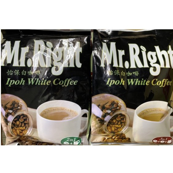 廚房中的好食材:mr right 白咖啡 二合一咖啡 三合一咖啡 mr right 怡保白咖啡