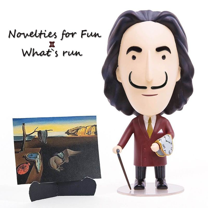 藝術英雄聯盟達利q版藝術家公仔薩爾瓦多達利記憶的堅持軟鐘內戰的預感圓球體卡拉飛舞的蜜蜂所引起的夢 蝦皮購物