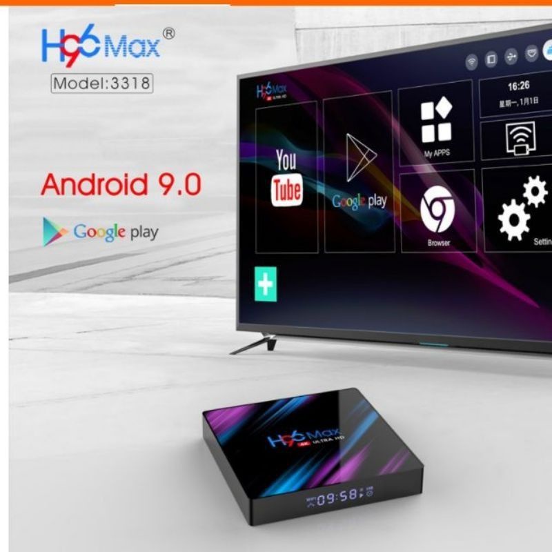 H96 最大Android 電視盒硬件規格芯片 RK3318 四核64 位Cortex-A53GPUPenta-Core