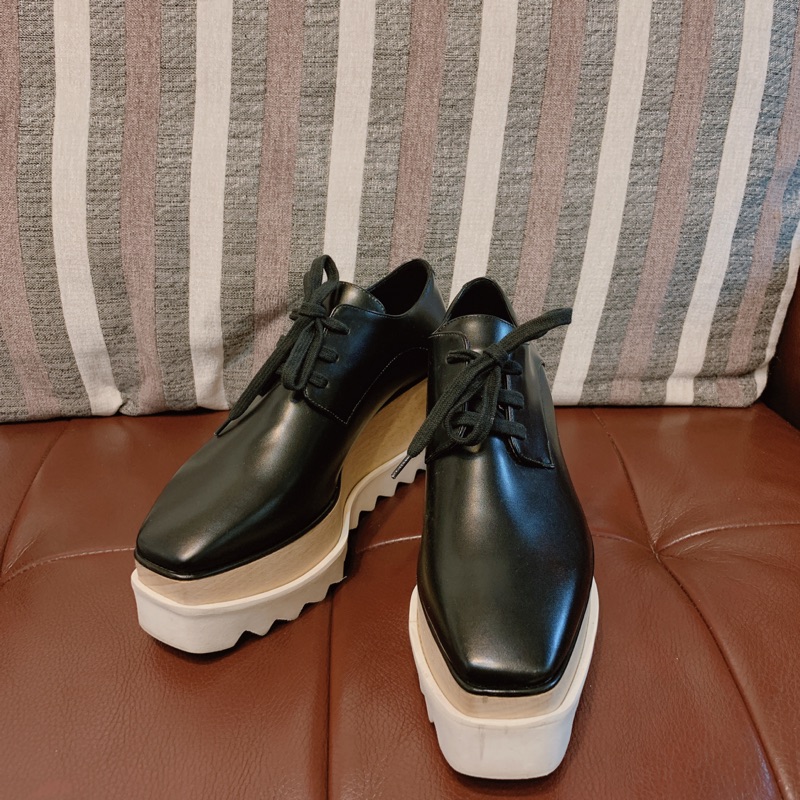 二手 Stella Mccartney 黑色厚底鞋鬆糕鞋36 蝦皮購物