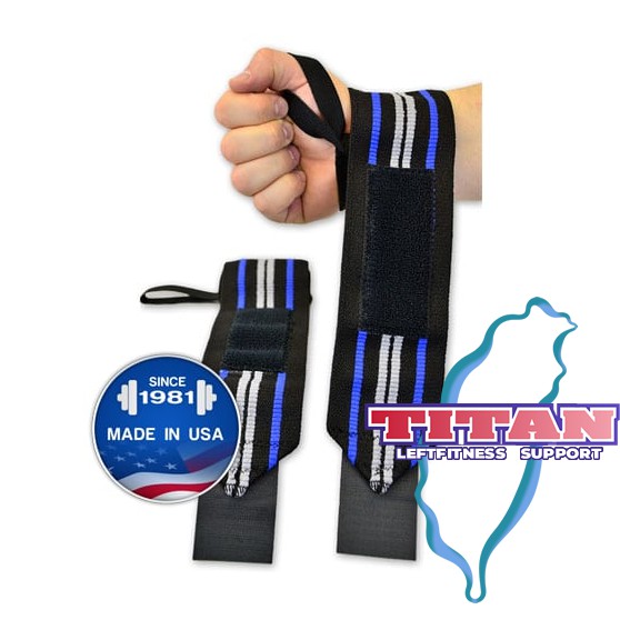 TITAN TITANIUM 泰坦 護腕 正常硬度 IPF認證 強度★★★ 健力「TITAN台灣授權經銷商」