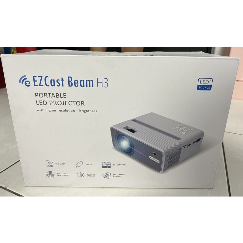 EZCast Beam H3 微型投影機 1080P高清 家庭影院