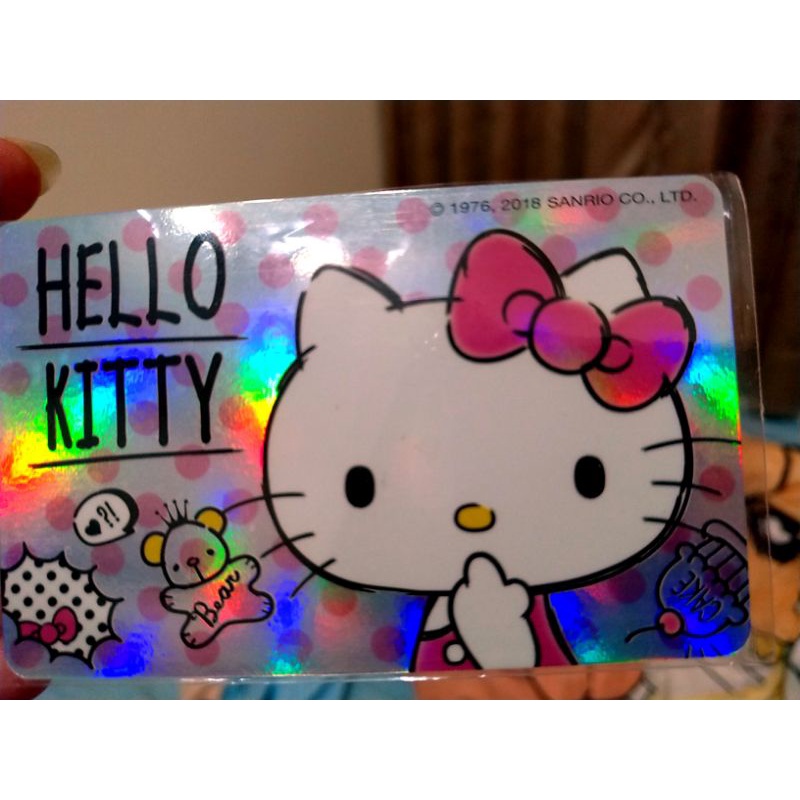 Hello Kitty 漫畫風 悠遊卡 閃卡 (裸卡)