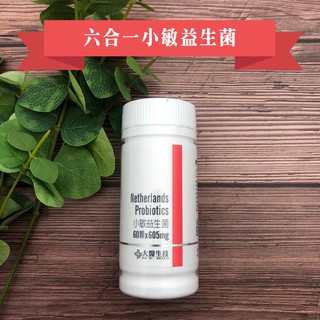 大醫生技六合一小敏益生菌60顆入 800元乙罐買2送1 強化體質菌種配方乳酸菌比菲德氏菌美國專利抗酸膠囊