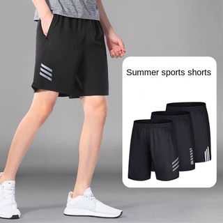 男士夏季休閒運動褲透氣速乾薄款寬鬆五分短褲