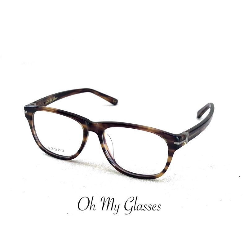 【本閣】Oh my glasses AA006 日式風光學眼鏡方膠框 玳瑁色彈簧鏡腳 tomford lindberg