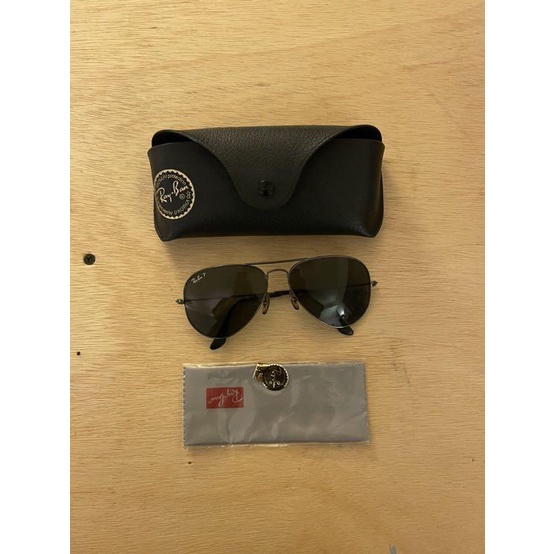 二手｜正品 Rayban 雷朋飛行員墨鏡 太陽眼鏡 經典 墨黑