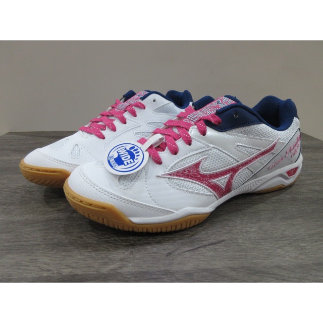 MIZUNO WAVE KAISERBURG RL5 女桌球鞋 膠底鞋 室內鞋 81GB202164 白粉 出清特價