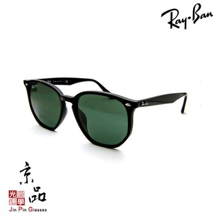 【RAYBAN】RB 4306F 601/9A 黑框 偏光墨綠片 亞版 雷朋太陽眼鏡 直營公司貨 JPG京品眼鏡