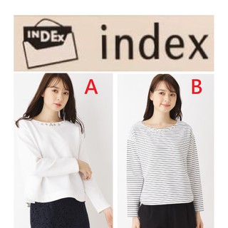 【彩購屋】現貨 日本進口 index 服飾 長袖上衣 長袖衣服 M號