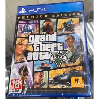 現貨 全新未拆ps4遊戲gta5 俠盜獵車手5 中文版豪華版gta 5 Grand Theft Auto V 蝦皮購物