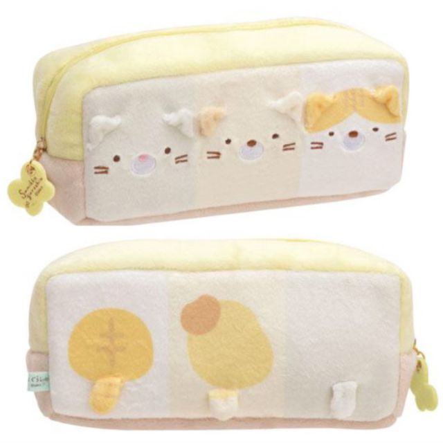【免運】日本 San-X 角落生物 立體貓咪三兄妹系列  筆袋 萬用袋