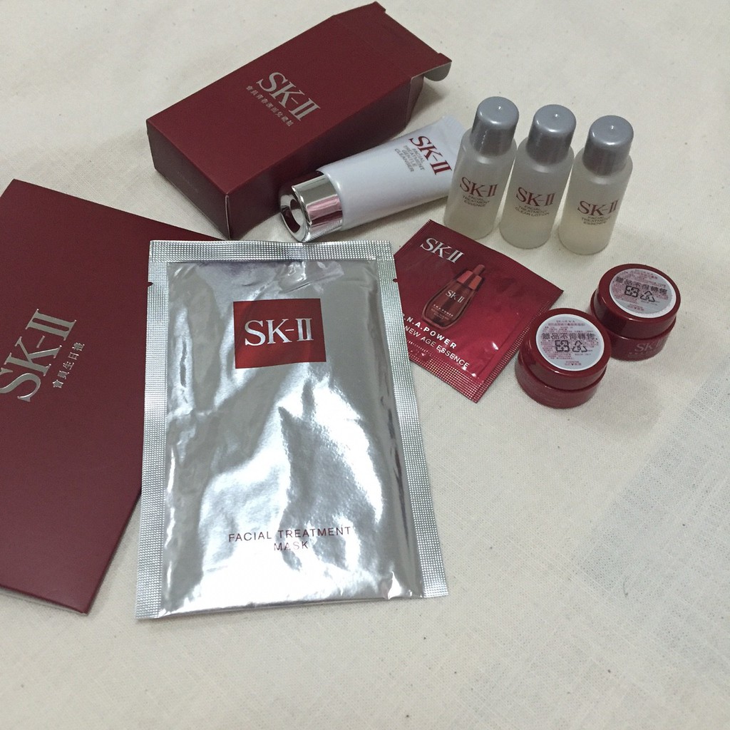 【會員禮轉售 】專櫃SKII全效活膚洗面乳 超肌能緊緻活膚霜（輕盈版+一般版）亮采化妝水