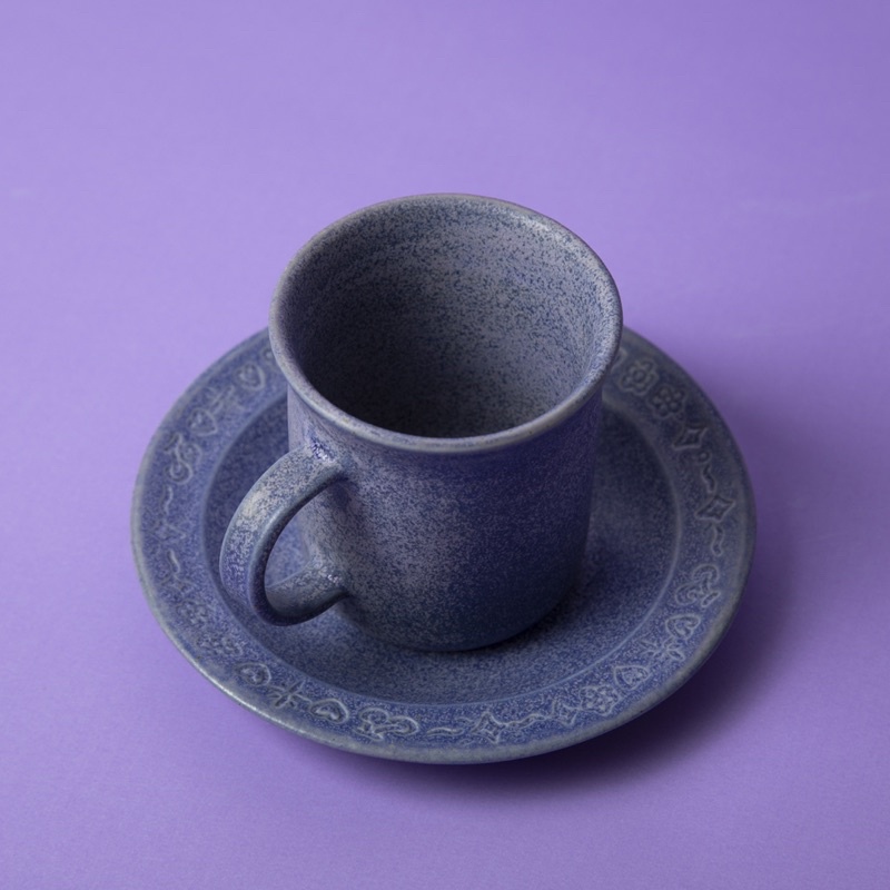 酥酥製陶-紫色跳跳糖魔咒咖啡杯組