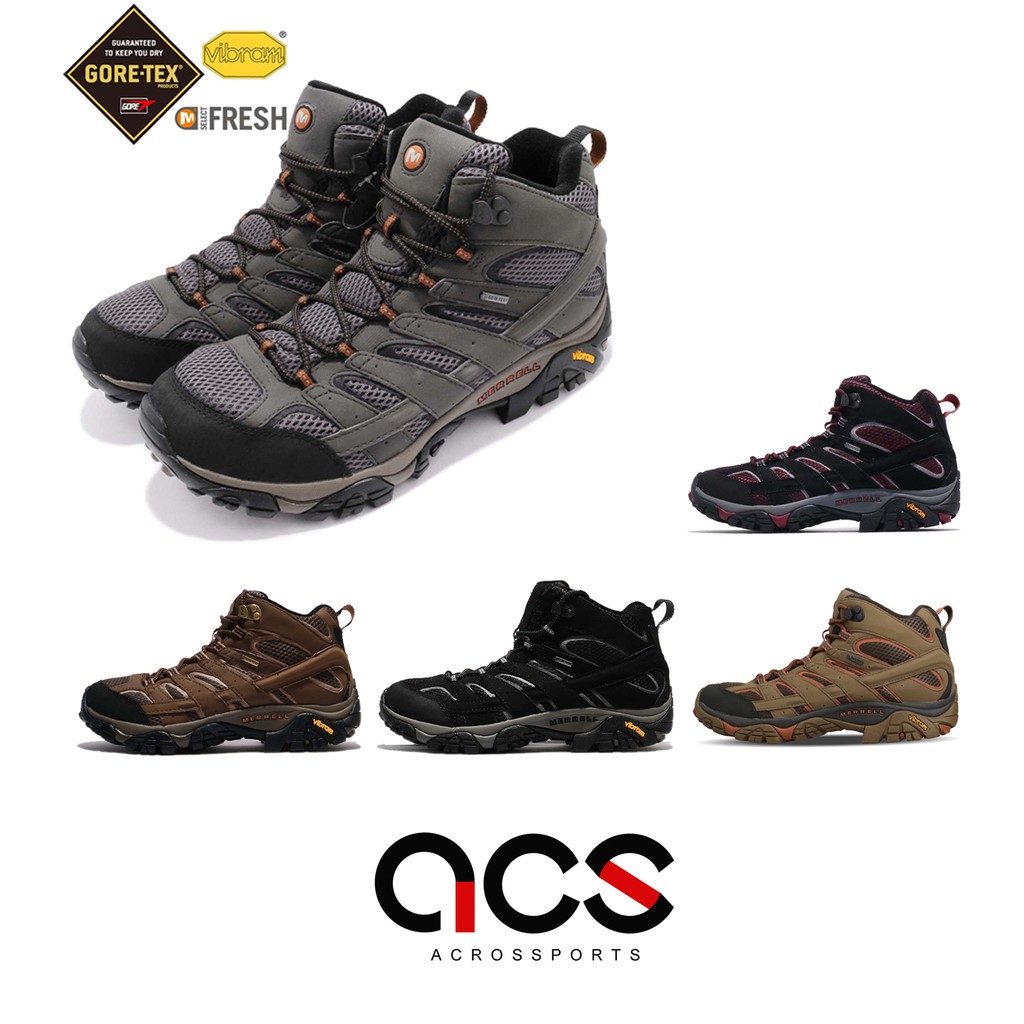 Merrell 戶外鞋 Moab 2 Mid GTX 中筒 男鞋 Vibram 登山鞋 任選 17-19 【ACS】