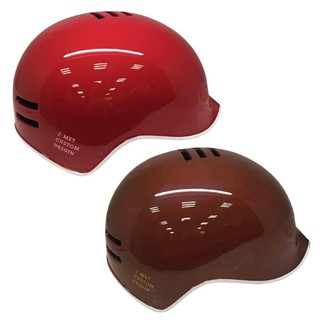 日本 iimo 新版兒童安全帽(紅/棕)【麗兒采家】