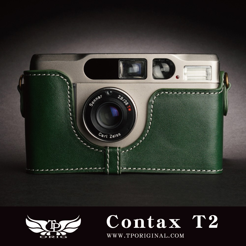 【台灣TP】適用於 Contax T2 真皮相機底座 皮套 相機包