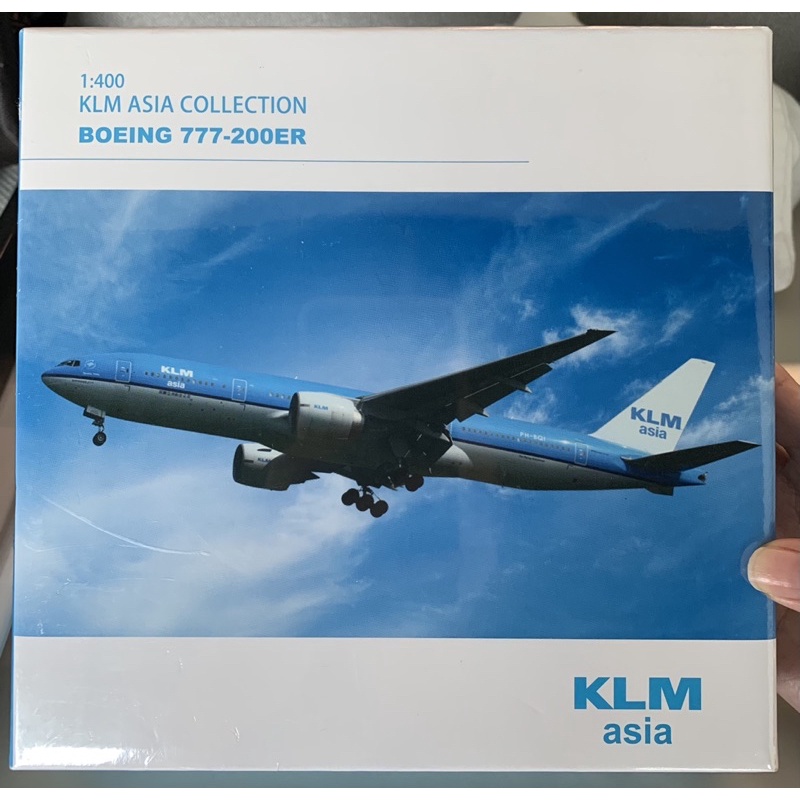 （全新未拆封）荷蘭皇家航空 KLM波音777-200ER模型飛機 KLM Asia 1:400