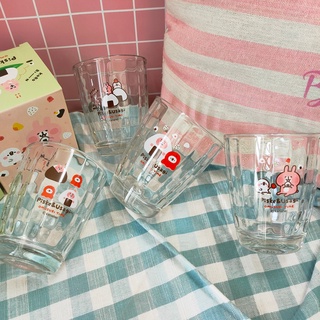 💗正版現貨💗卡娜赫拉 格紋玻璃杯 水晶杯 臺灣製 玻璃杯 酒杯 裝飾品 水杯 角落小夥伴 復古 卡娜赫拉的小動物 杯子