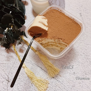 【Ta&S】提拉米蘇 Tiramisu １入盒裝 三層提拉米蘇／盒裝提拉米蘇／１人份提拉米蘇／咖啡蛋糕／無吉利丁蛋糕