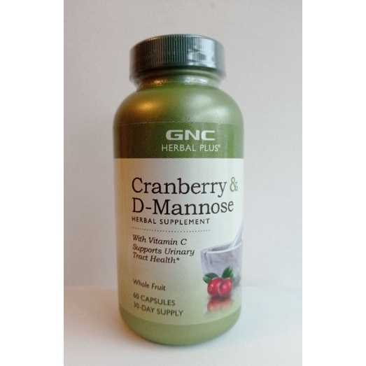 🌟現貨🌟GNC  Cranberry &amp; D-Mannose蔓越莓+甘露糖，60粒膠囊，原裝進口，最新現貨