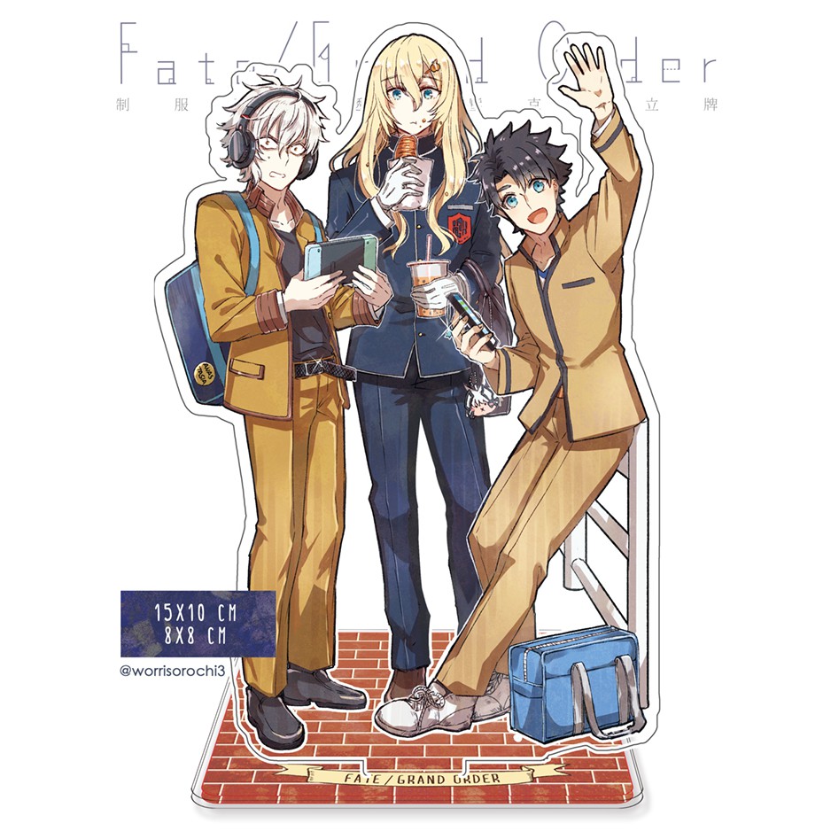 Fgo 同人 制服御主禮裝透明壓克力立牌 男子款 女子款 By Md蒙奇 蝦皮購物