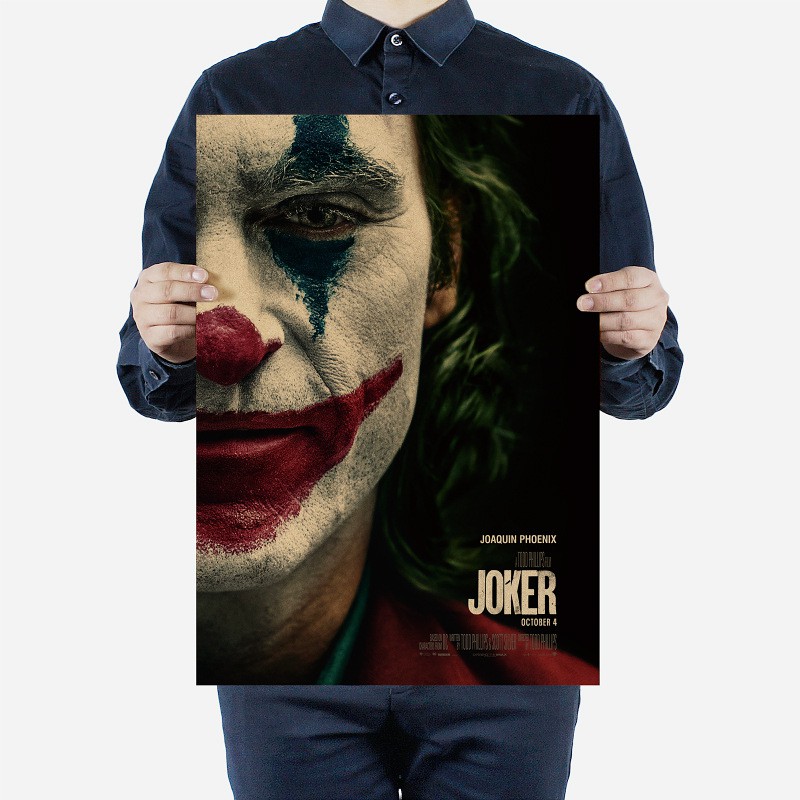*達芬奇海報館* 【H1616】小丑(The Joker)DC漫威電影復古牛皮紙海報裝飾畫51x36
