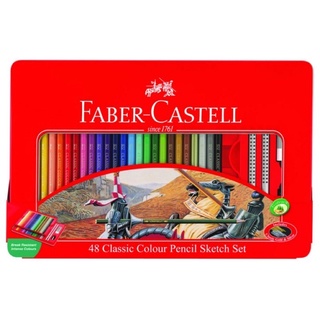 輝柏Faber-Castell 鐵盒油性色鉛筆 48色、60色
