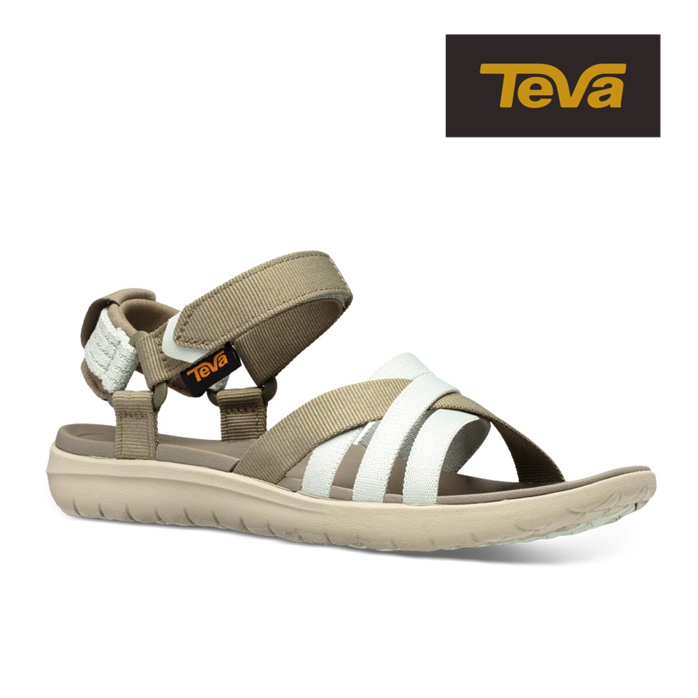 【TEVA】女 Sanborn Sandal 輕量織帶涼鞋/雨鞋/水鞋-橄欖綠-蝦皮獨家款 (原廠現貨)