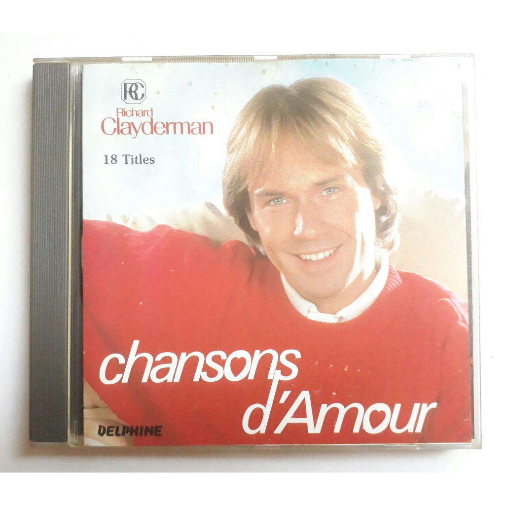 CD唱片 心靈音樂 理查克萊德門【 chansons d`Amour 】鋼琴演奏 1986 法國EMI唱片發行 。