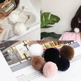 DIY耳飾品配件毛茸茸絨絨毛球