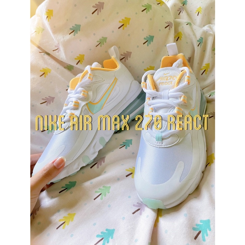 只有一雙！Nike Air Max 270 React 可愛炸哈密瓜配色✨台灣購入 全新現貨實拍 可提供發票證明