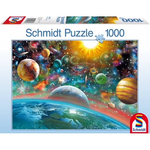 【德國進口】Schmidt 1000片拼圖《藝術插圖》外太空 行星 宇宙 58176
