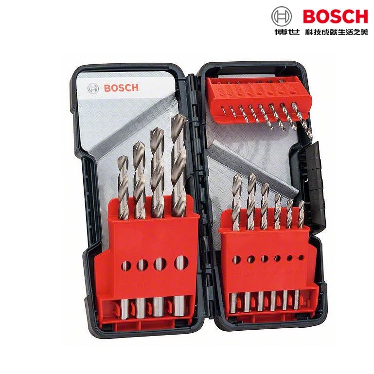 【含稅店】BOSCH博世 Tough Box HSS-G 18支金屬鑽頭組 直柄鑽頭 鑽尾 2607019578