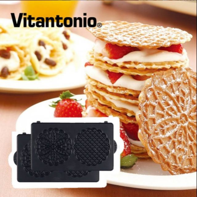 Vitantonio PVWH-10-PZ 脆餅 / 法式薄餅 / 蕾絲薄餅 烤盤 鬆餅機烤盤