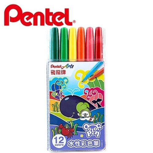 飛龍 PENTEL S3602-12 彩色筆12色 【金玉堂文具】