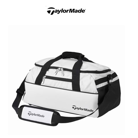TaylorMade TD272 Boston Bag 衣物袋 ,#N92900 ,白/黑 (JP) 衣物袋