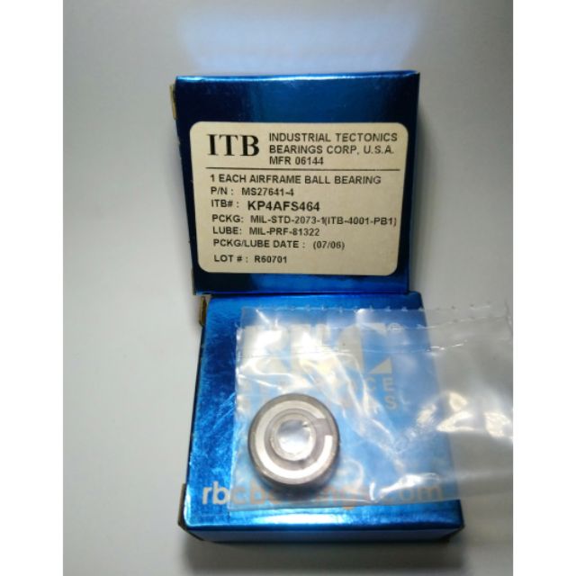 【全新】KP4AFS464 品牌：RBC美製 內1/4*外3/4*外厚7/32 內厚9/32單列密封和帶蓋封閉式軸承