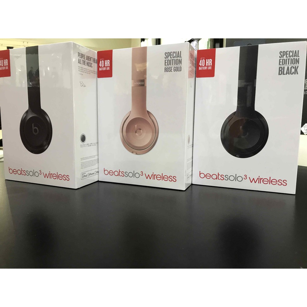 Beats Solo3 Wireless 藍芽耳罩式耳機 亮黑色 現貨只要4800 !!!