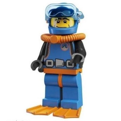 LEGO Minifigures Series 1 樂高1代 第1季 8683 #15水中漫步潛水員