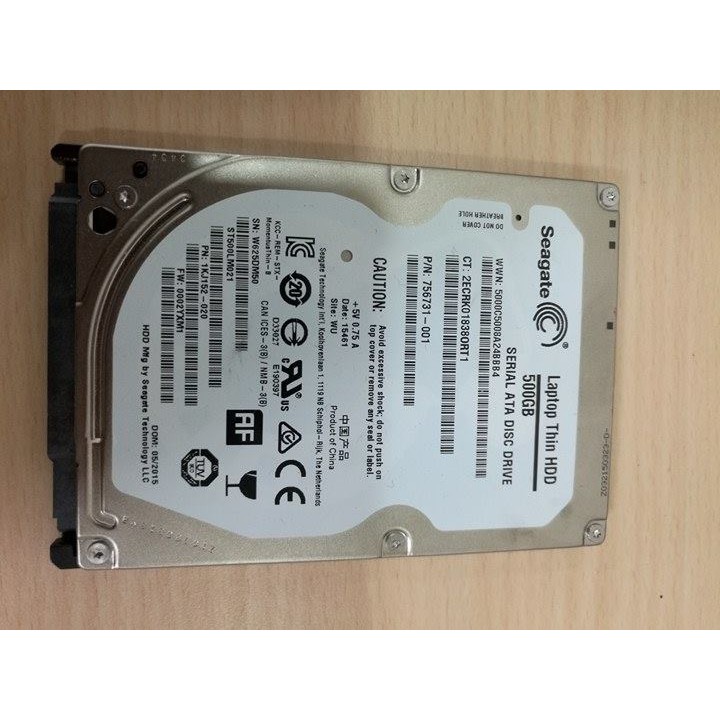 Seagate HDD 500GB 2.5吋硬碟(ST500LM021) 7200Rpm (全新拆機品) | 蝦皮購物