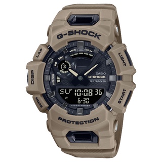 CASIO 卡西歐 G-SHOCK 運動生活藍芽多功能雙顯手錶-卡其 GBA-900UU-5A/48.9mm