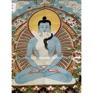 2347 西藏傳老唐卡針織繡佛像非新品歡喜佛6088唐卡歡喜佛